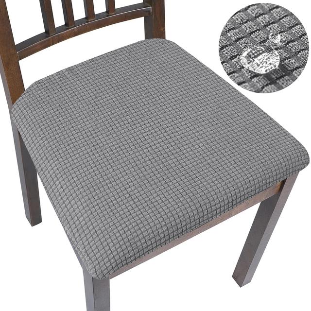 Водонепроницаемый чехол на стул, флисовая эластичная подушка, чехол для обеденного стула, простая установка, защита для мебели, 1 шт., домашний декор