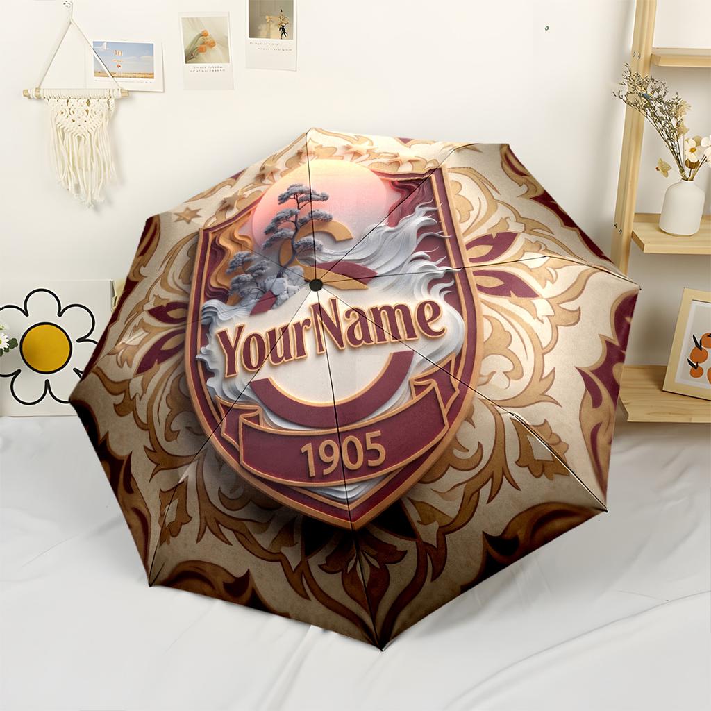 Galatasaray1 Customized Name Umbrella Portable Automatic Umbrella Compact 8-Rib Lightweight Lightweight for Women/Men Fashion Lovers