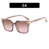 Square simple sunglasses color matching new retro European and American street shooting high-end sunglasses sunglasses personality