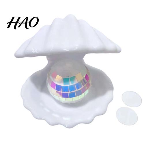 Sunlight Catcher for Windows Disco Snail Figurine, Retro 70s Ball Table Statue, 3D Reflective Figurine Glitter Mirror Ornament Home Office Desktop