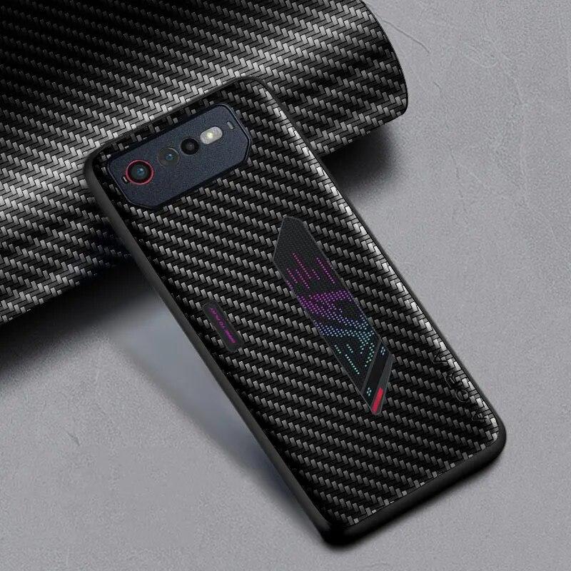 Чехол для телефона с текстурой углеродного волокна для Asus ROG Phone 6 6D, модный дизайн, мягкая задняя крышка для Asus ROG Phone 6, чехол Funda