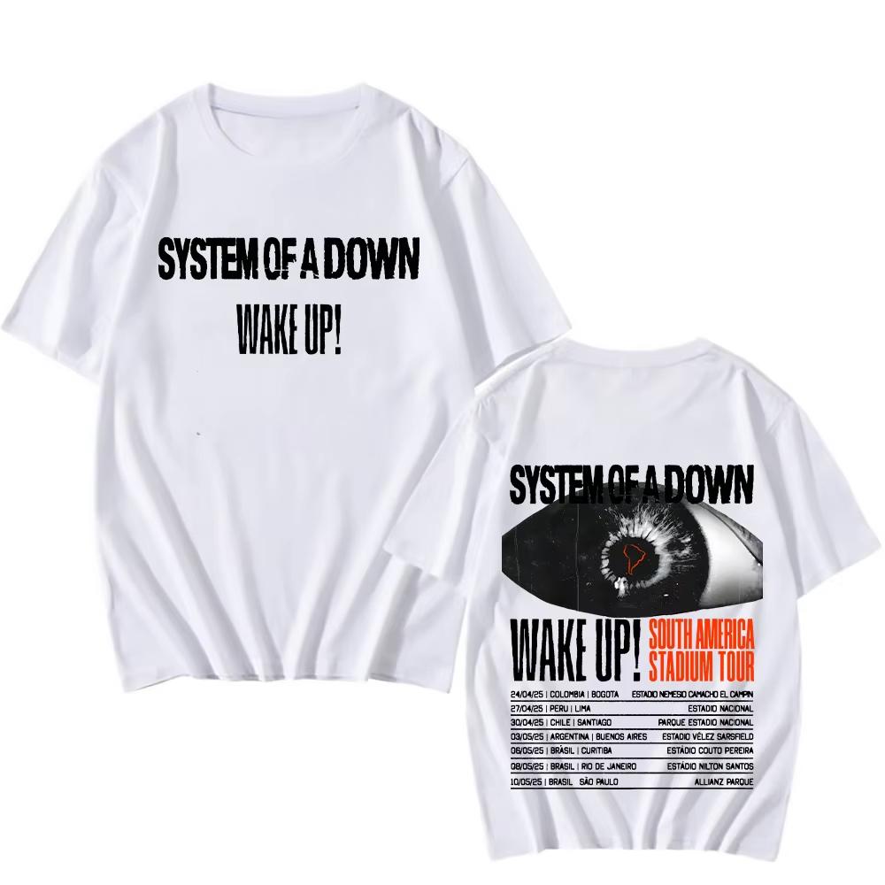 Уличная одежда System of a Down Singer Band Футболка Мужская Женская Рэп Футболка С Коротким Рукавом Летний топ Toxicity Music Album Cover Rock