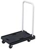 Dolly Folding Black Load Capacity 100kg Compact Lightweight Quiet Comes with Casters for Neat Storage