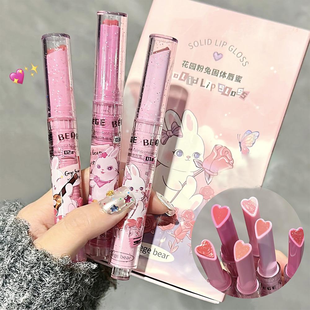 GEGE BEAR Watery Mirror Lip Gloss Набор помад Garden Rabbit Press-on Lovely Lip Gloss