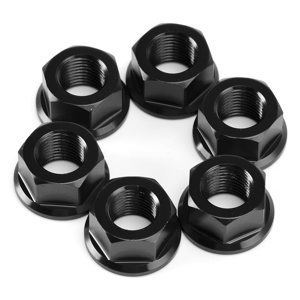 6x Rear Sprocket Nuts M10 X 1 Black For Ducati 1098 1098S 1098R 1198 S 2007-2011