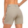 Женские шорты-бермуды, эластичные шорты для походов с высокой талией и карманами, повседневные быстросохнущие шорты для гольфа для летнего активного отдыха