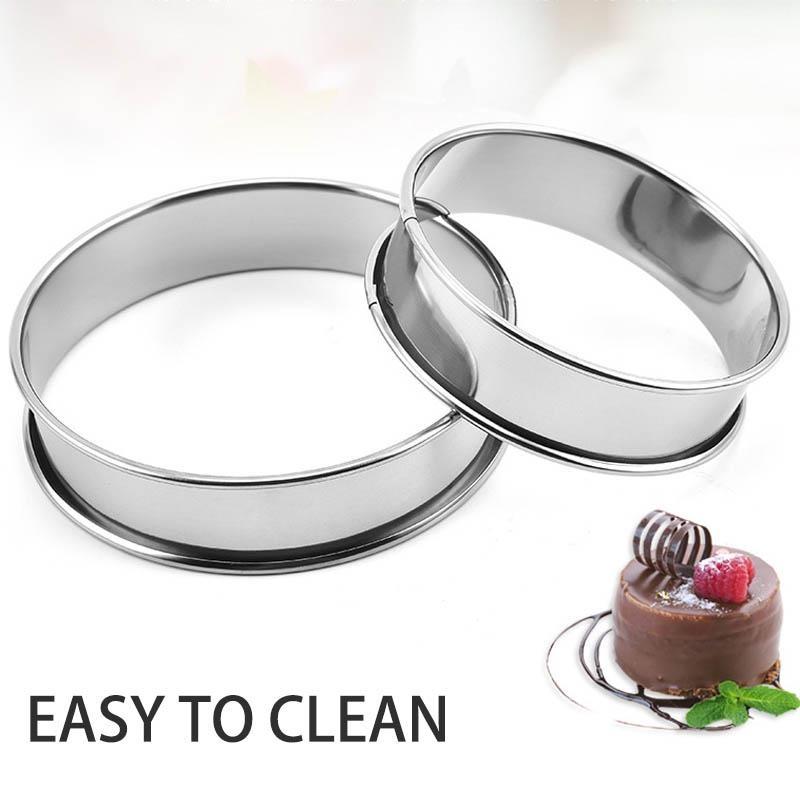 Круглая форма для печенья, форма для выпечки, кольца для маффинов, кольца из нержавеющей стали, кольца для пирогов, кольца для выпечки