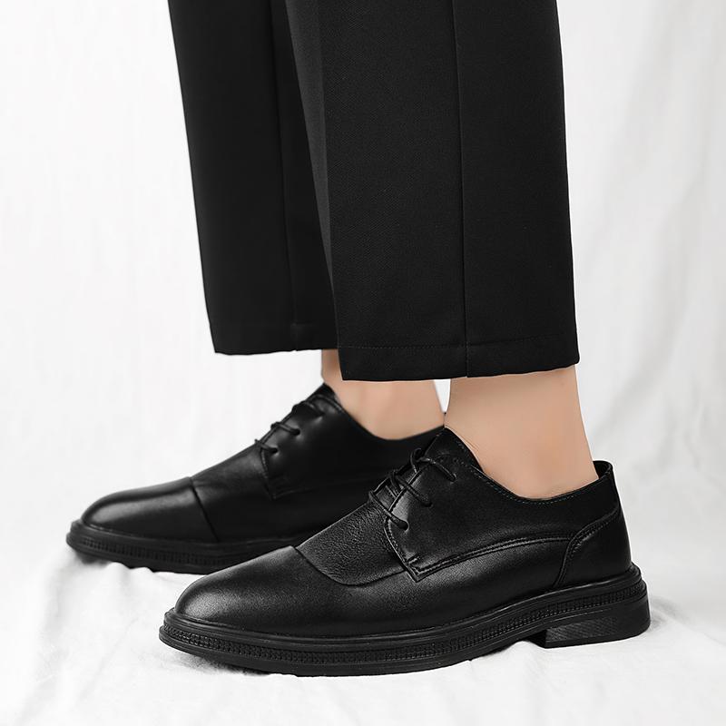 Модные повседневные джентльменские новые кожаные туфли мужские удобные на шнуровке роскошные удобные мужские коммерческие дела для мужчин свадебная вечеринка