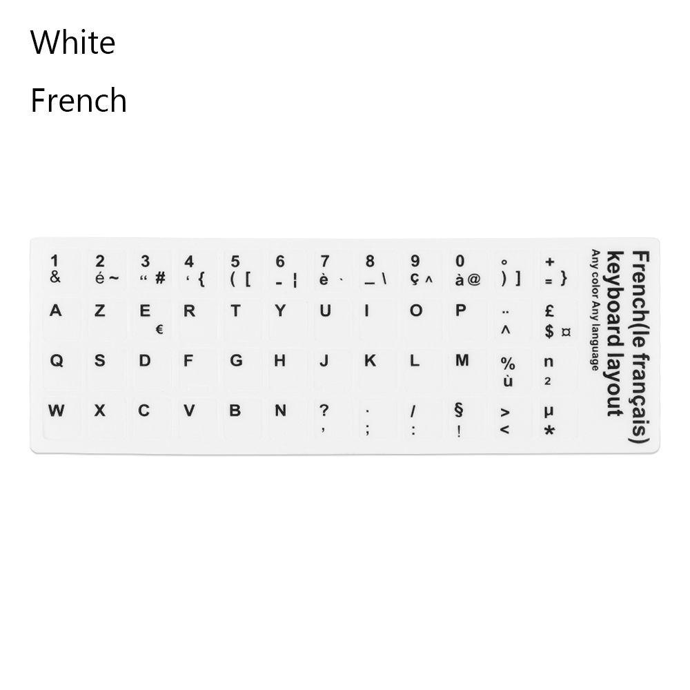 Multi-Language Keyboard Decal Keyboard Stickers Letter Protective Film Alphabet Button Layout