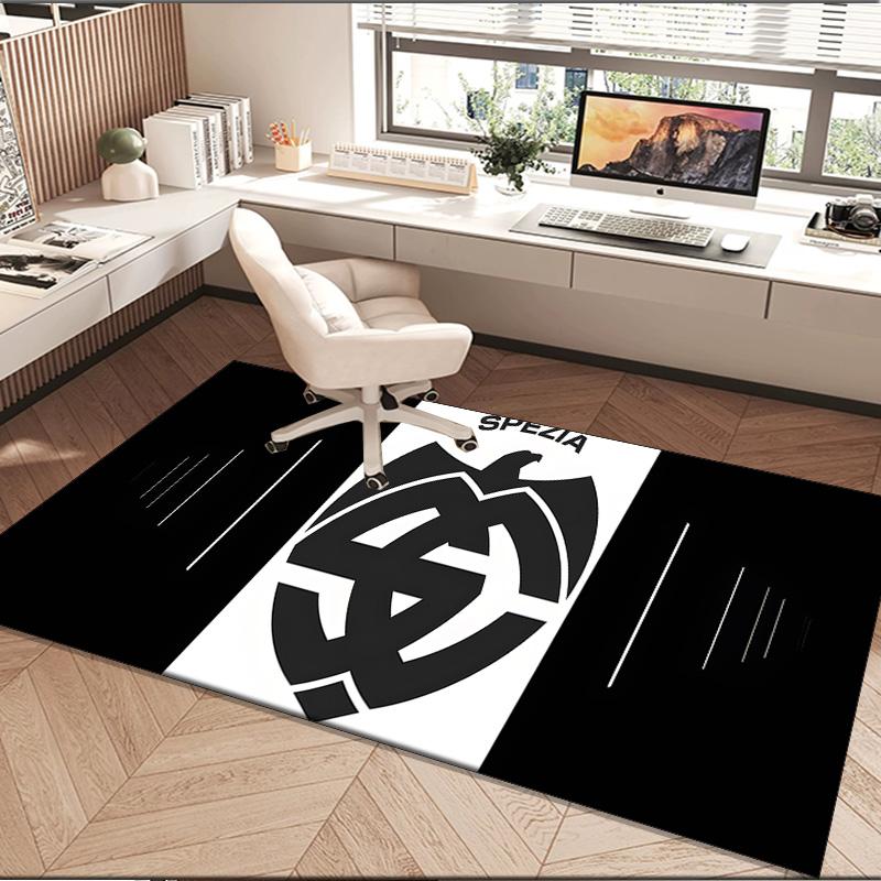 1PC rug Spezia Fc Crest Design Carpet, Chair Rug,Area Rug for Office Bedroom living rooms bedroom, Doormat decor Christmas fan gifts