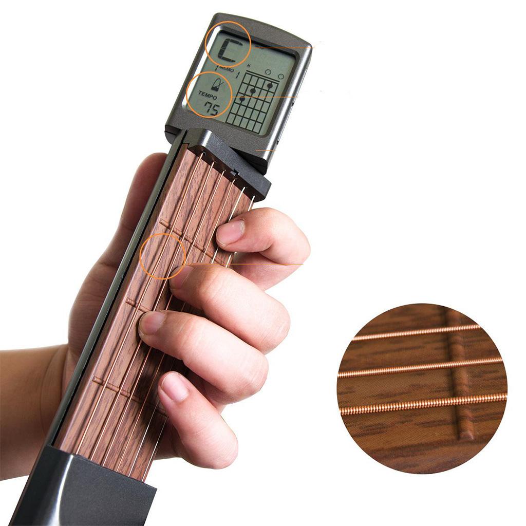 Black Portable Guitar Trainer Display Screen Practice Tool