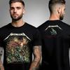Мужская футболка Metallica с принтом тяжелой группы, оверсайз, уличный стиль, короткий рукав, плотный хлопок, высокое качество, свободная рубашка, одежда для мужчин и женщин