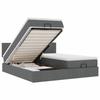 Maison Exclusive - Cadre de lit ottoman avec matelas gris foncé 160x200cm tissu