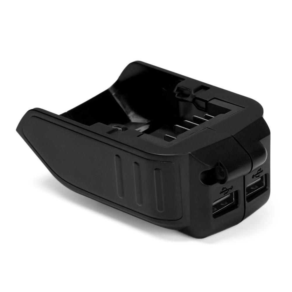 Адаптер для литий-ионного аккумулятора 12 В/20 В с двойным выходом и индикатором, USB-зарядное устройство для телефона, конвертер Power Bank