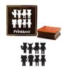 Printtoo Cartoon Animals Vector Pattern Square Wooden Rubber Stamp Craft Stamps Block-2 X 2
