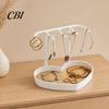 Bracelet Storage Tray Jewelry Organizer Stand, Love Partition Design, Non-Slip Anti-oxidation Wear-Resistant Multi-Hanging Hanger, for Necklace