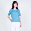 Anlom Women's Summer Short Sleeve Mulberry Silk Knit Top