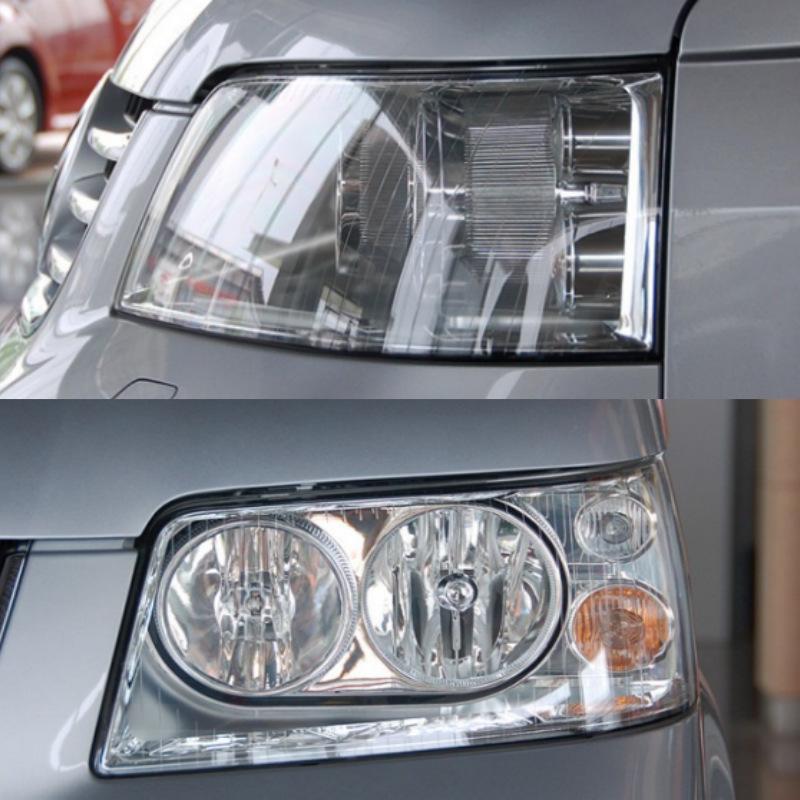 Накладка на фару Volkswagen Multivan T5 (05-09) - Прозрачная передняя маска-абажур