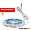Светодиодная лента USB DC5V 2835 С диммером/Выключателем Вкл/Выкл Теплый Холодный Белый Красный Синий Зеленый Розовый Светодиодная лента Свет для шкафа