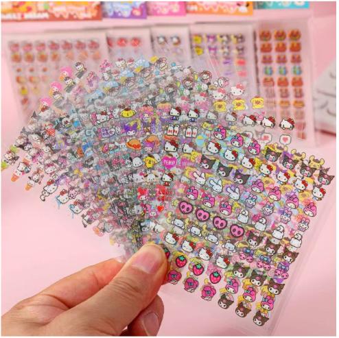 Kids Nail Stickers – 13.4 7.8 cm Decorative Sticker Sheets for Children, Assorted Patterns