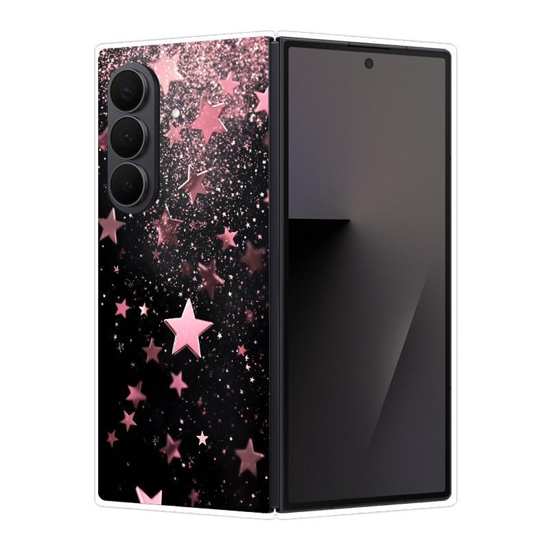 For Samsung Galaxy Z Fold 7 Pink Diamond Butterfly Transparent Soft Shell For Samsung Z Fold 7 5G Exquisite Popular Coque Case