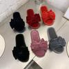 Модные тапочки Женские Зима 2024 Новые Легкие и Удобные Женские Домашние Тапочки Удобные и Универсальные Тапочки на Плоской Подошве