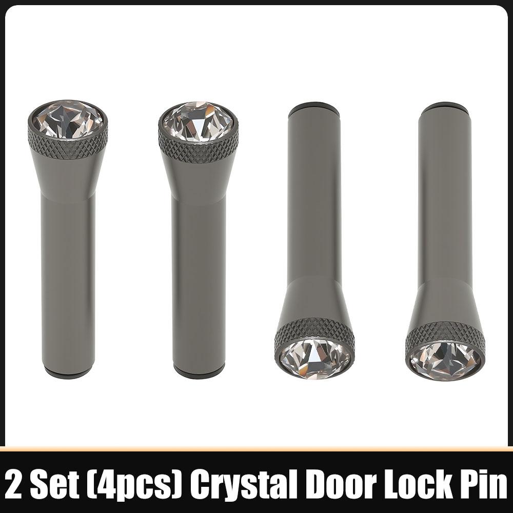Crystal Door Lock Pin Sturdy Decorative Automotive Accessories For BMW E46 E34 F25 E60 F10 F30 E36 E31 E39 E90 F20 E91 G20 X5