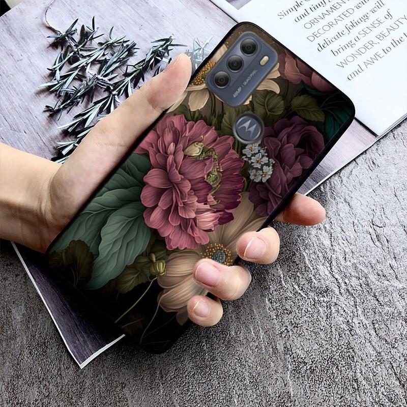 Wild Flower Phone Case For Moto G84 G22 G32 G42 G52 G62 G53 G72 G60 G60S G100 G10 G20 G30 G13 G50 G 5G G Pure