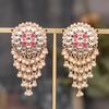 New European and American retro palace-style bell tassel earrings, exclusively for foreign trade, pearl jewelry, alloy earrings