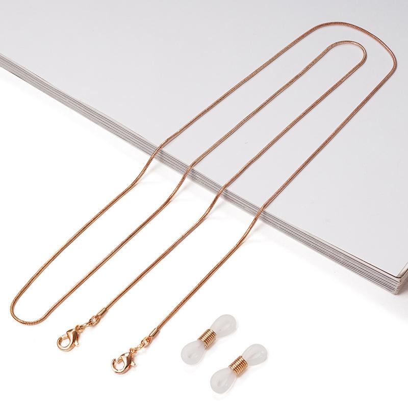 Fashion Reading Glasses Chain for Women Metal Sunglasses Cords Gold Black Silver Color Lanyard Metal Rope Eyewear Accessories