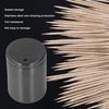 Stainless Steel Toothpick Holder with Lid for Convenient Toothpick Storage, Perfect for Home, Cafe, or Restaurant Use (black)