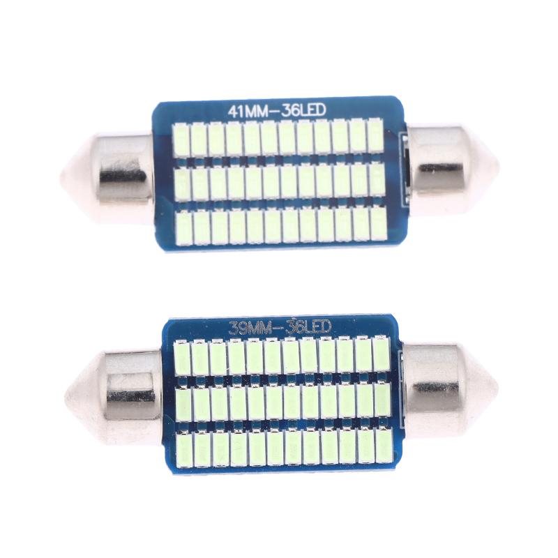 6 шт. Светодиодные лампы C5W Canbus Festoon LED Для освещения салона, купола, багажника, номерного знака автомобиля 12В 300Лм 6500K Белый