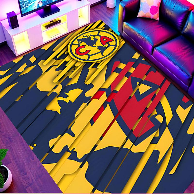 Club America Print Rug, Washable Floor Carpet, For Entryway Dorm Laundry Room Office Study, Home Decor Birthday Christmas Gift