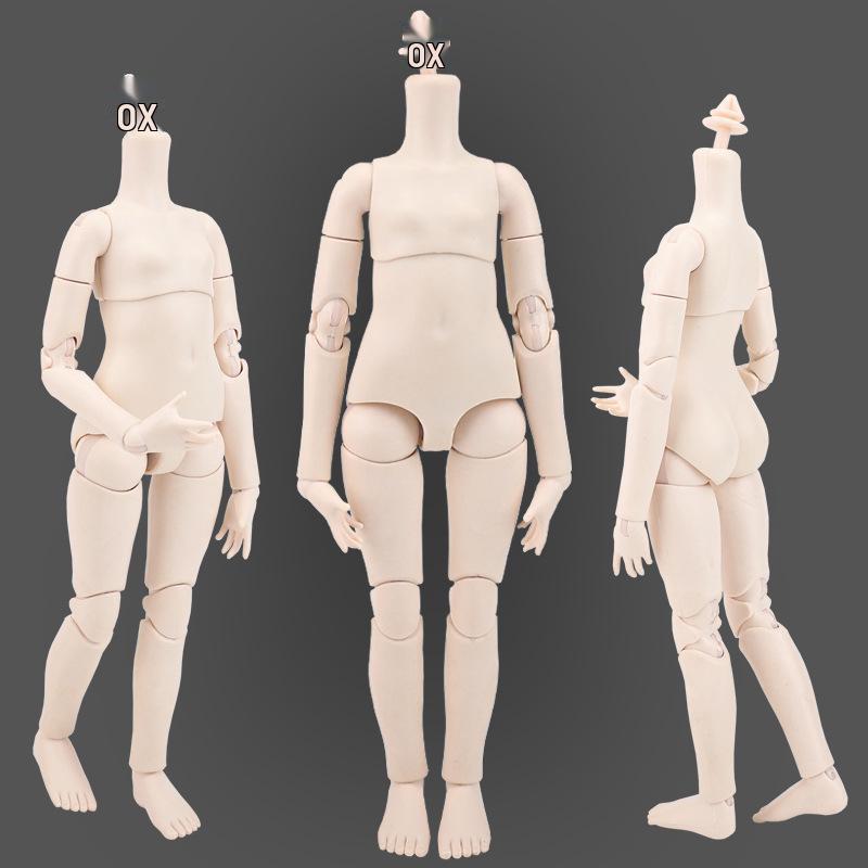 BJD кукла 30 см, 22 шарнира, со съемной головой и 6 точками артикуляции, белая кожа
