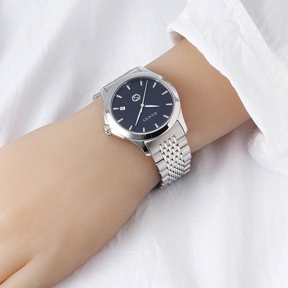 Gucci YA1264106 Dive мужские часы с черным циферблатом