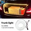 Светодиодная полоса света в багажник для BMW 1 2 3 5 Серии E90 E60 E70 E46 F10 F20 F30 G20 F34 i3 Силиконовая наклейка в салон