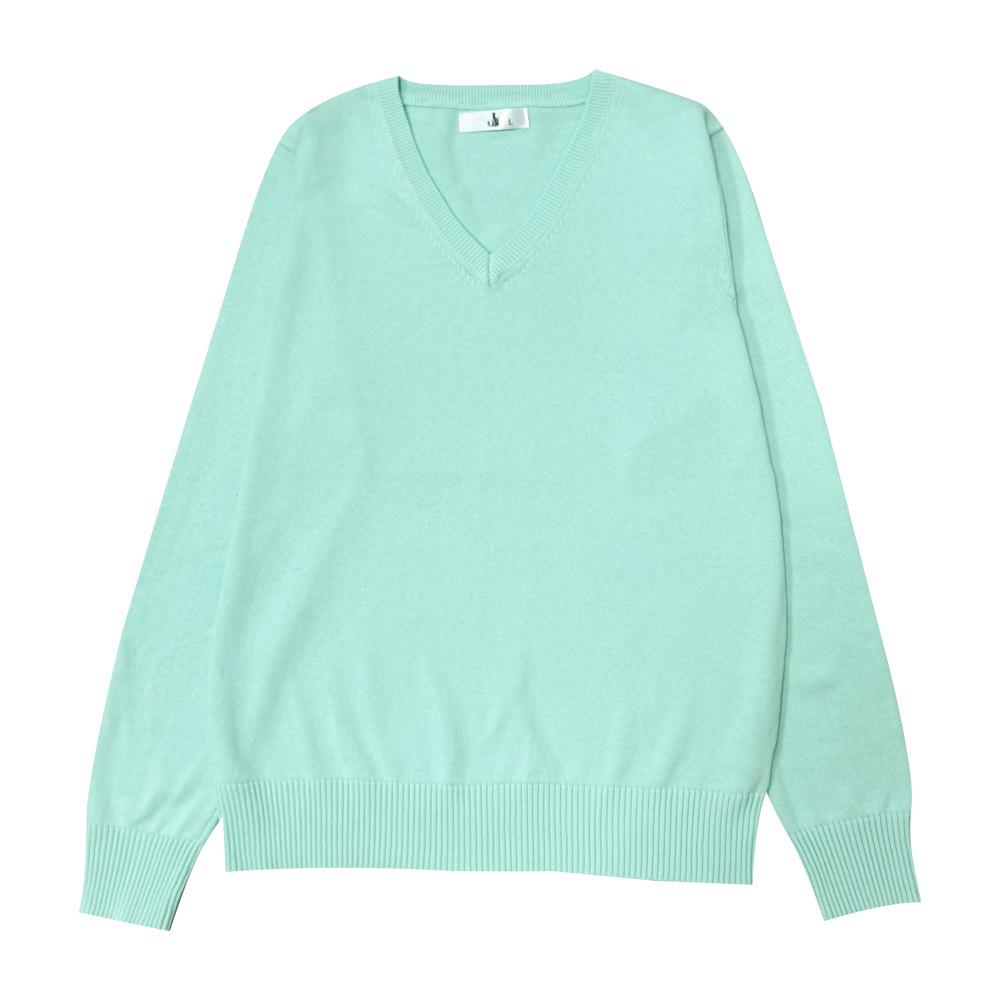 Пуловер с V-образным вырезом, вязаный в стиле японской школьной формы JK, для студентов - Унисекс, с длинным рукавом, в наличии.