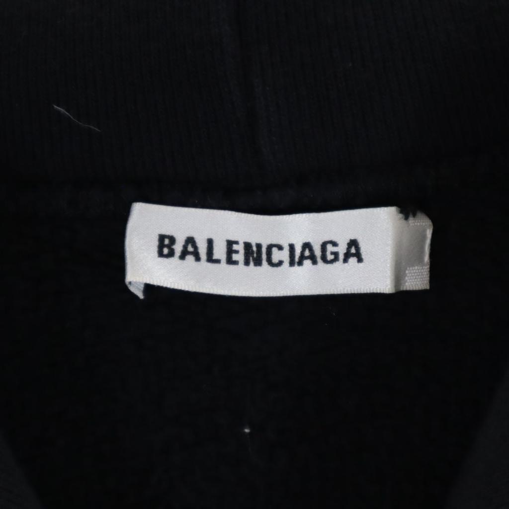 Balenciaga Толстовки с длинным рукавом XS черные с капюшоном: Флисовая подкладка Женский Подержанный