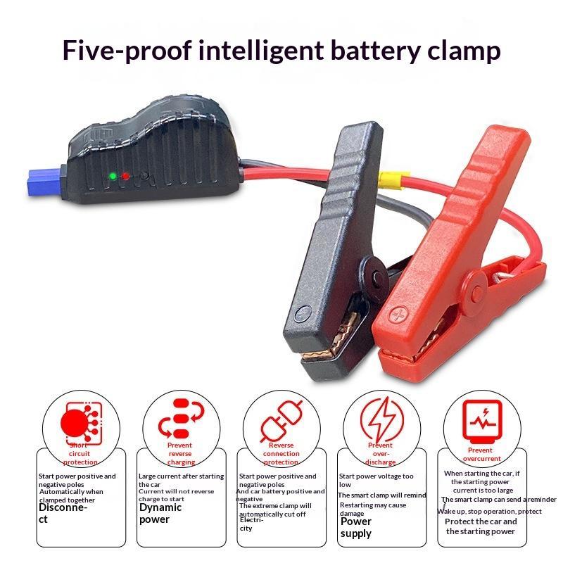 Insulated 12V Car Jump Starter Alligator Clip High Conductivity 1Pcs Replacement Clamp for Truck Emergency Battery Start