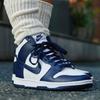 Nike Dunk High GS Midnight Navy Детские кроссовки Сине-Белые DB2179-104