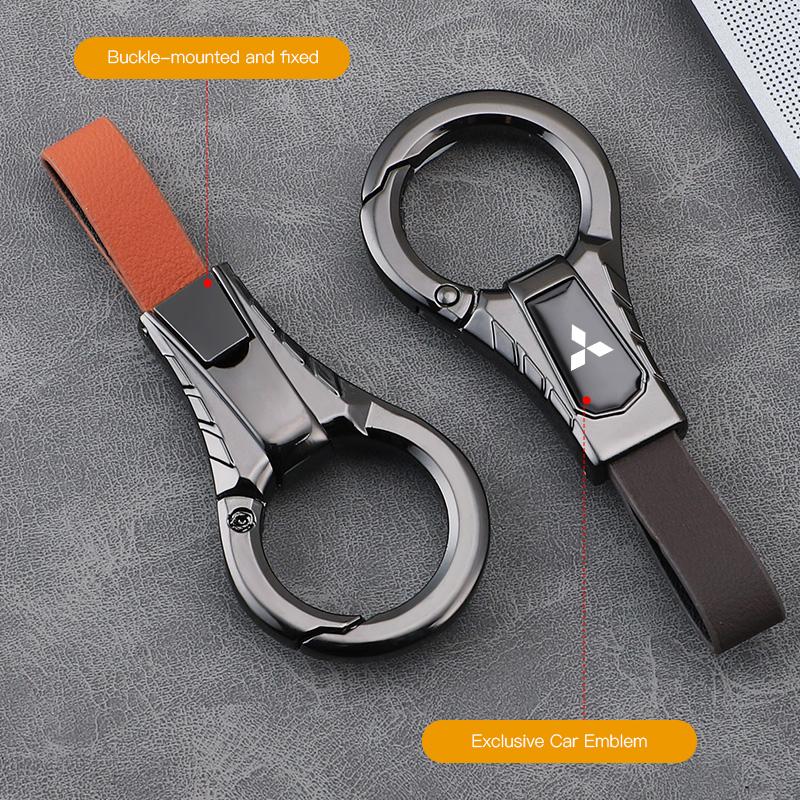 pdsh9 Car Keychains Zinc Alloy Key Pendant Accessories For Mitsubishi Lancer Ralliart ASX Mirage Pajero Xpander Attrage L200 Eclipse