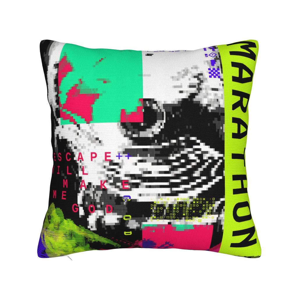 Game Marathon Pillow Cover Merch Soft Cushion Cover Decoration Throw Pillow Case Cover Sofa Multiple Sizes