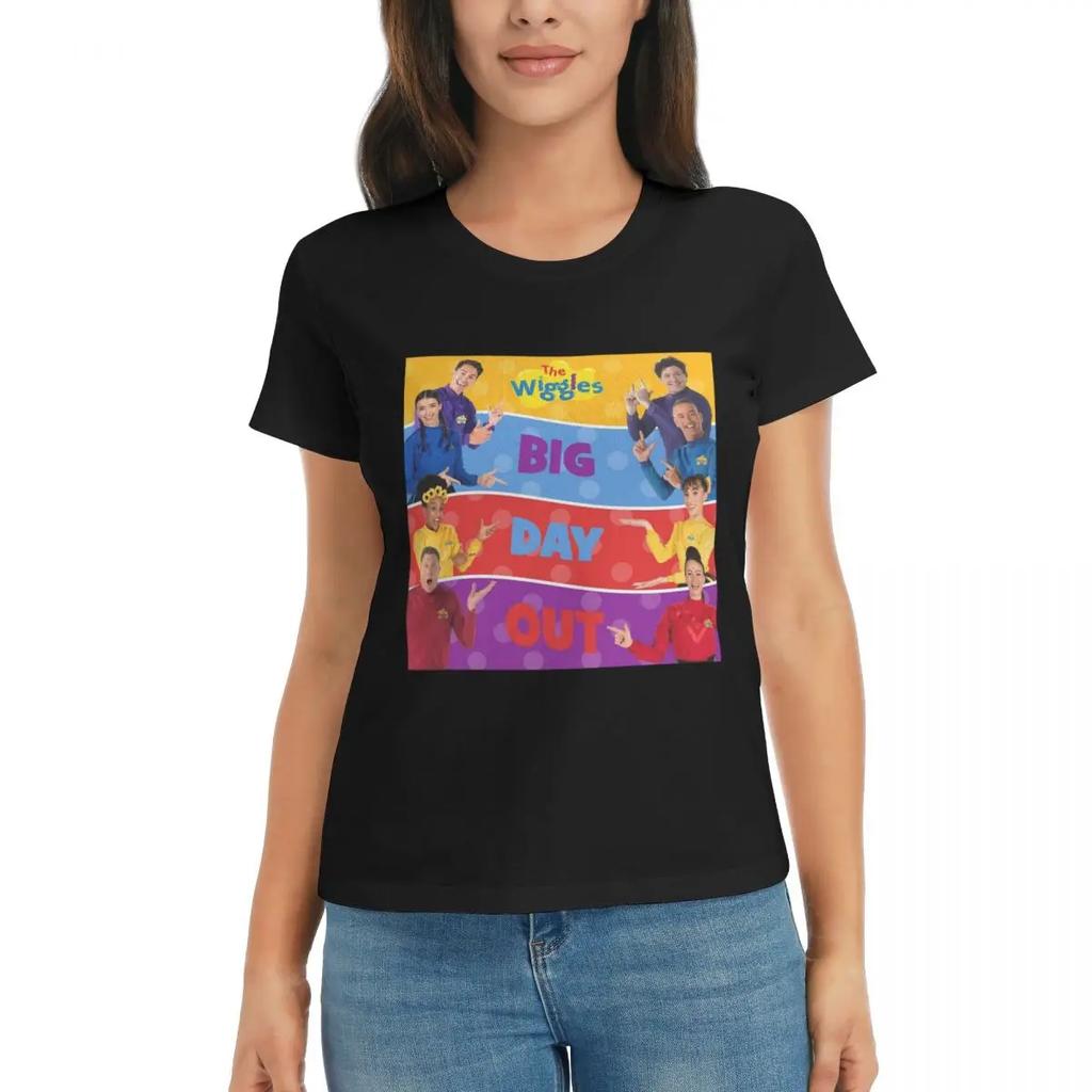 Women TShirt The Wiggles Tv Show Music Band Summer Short Sleeve Tees Crew Neck Cotton T Shirts Clothes Tops Streetwear