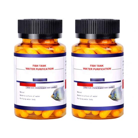 1/2 бутылки капсулы для очистки воды в аквариуме Мощная капсула для очистки воды в аквариуме для удаления всех видов мутности из воды в аквариуме