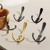 1Pcs Zinc Alloy Bronze Wall Mounted Hook Rustic Key Coat Bag Hat Hanger Robe Hooks Hanging Kitchen Bathroom Room Coat Rack Hooks