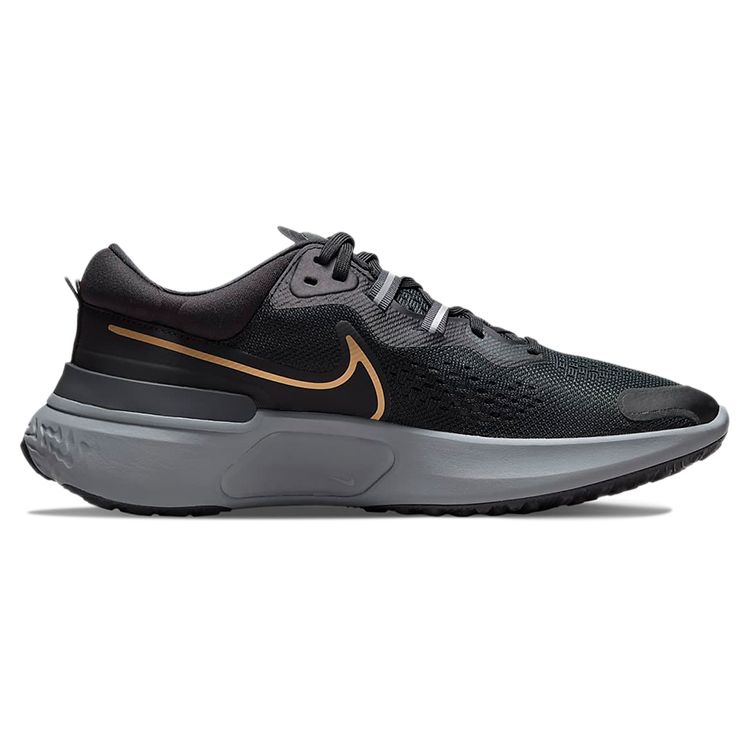 Nike React Miler 2 Black Metallic Gold Мужские кроссовки Dark-Smoke-Grey Particle-Grey CW7121-005