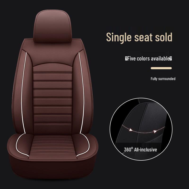 Universal Full Wrap Car Seat Cover for Driver & Co-Driver - All Seasons, Fits Sedan, SUV, Pickup, Van