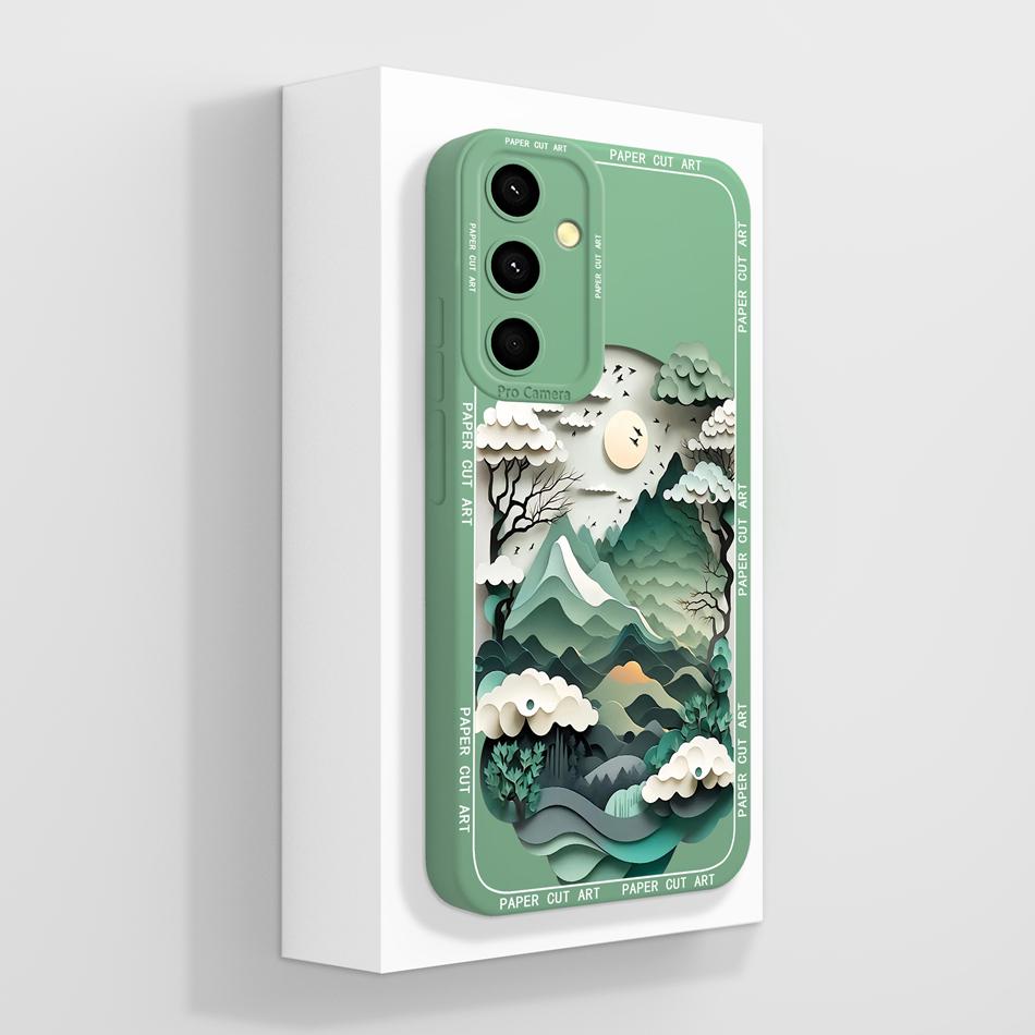 For Samsung A35 5G Case Cute Funda For Galaxy A 35 Phone Back Cover Soft Liquid Silicone Camera Protection Shockproof Bumper