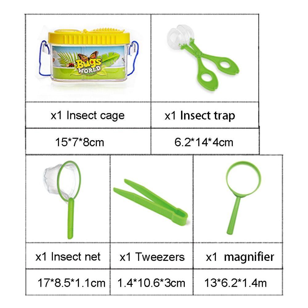 6PCS/Set Plastic Outdoor Nature Exploration Tool Insect Viewer Insect Experimental Toys Gift