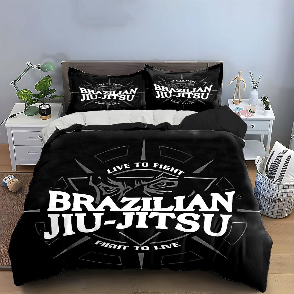 "Brazilian Jiu-Jitsu logo." Bedding sets Duvet cover sets Duvet covers Pillowcases(1* Duvet Cover 2* Pillowcases without duvet insert)
